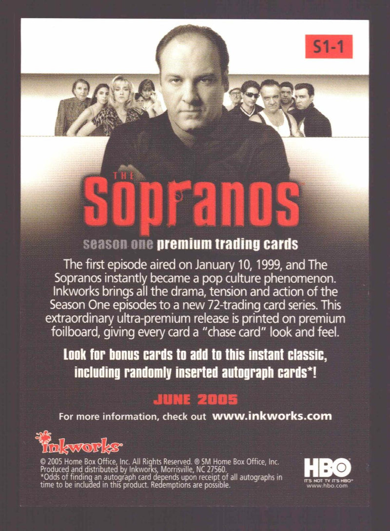 2005 Inkworks The Sopranos #S1-1 Tony's Other Family Promo Trading Card