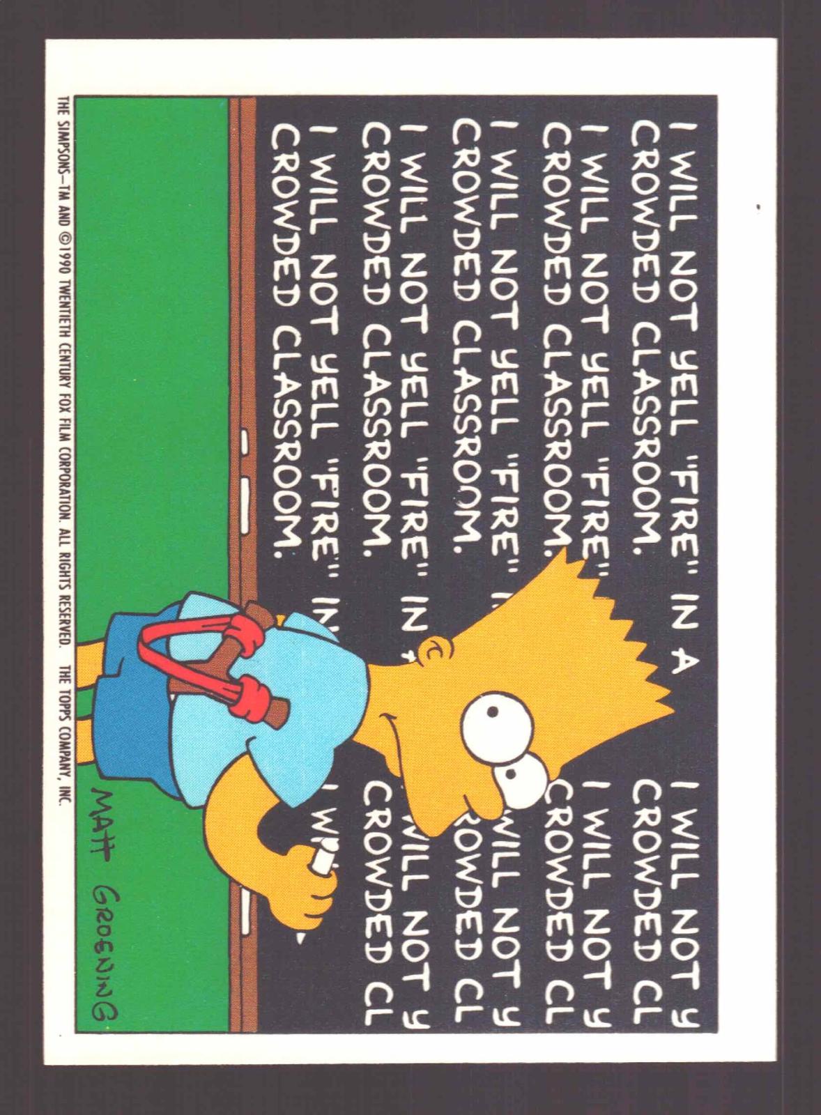 1990 Topps The Simpsons #10 Simpson's Family 'Portrait' Stickers Tradi ...