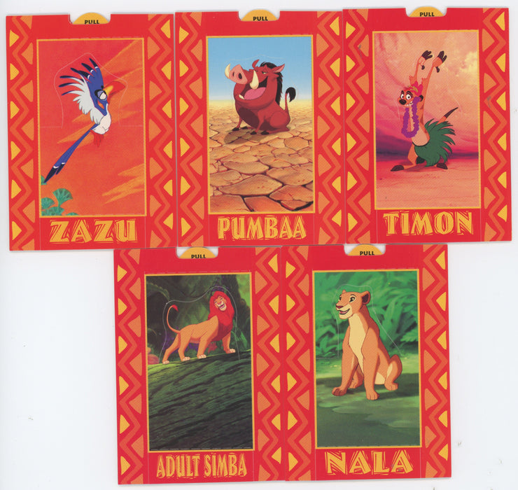 Lion King Disney Movie Series 2 Pop-Up Chase Card Set P6 thru P10 Skybox 1994   - TvMovieCards.com