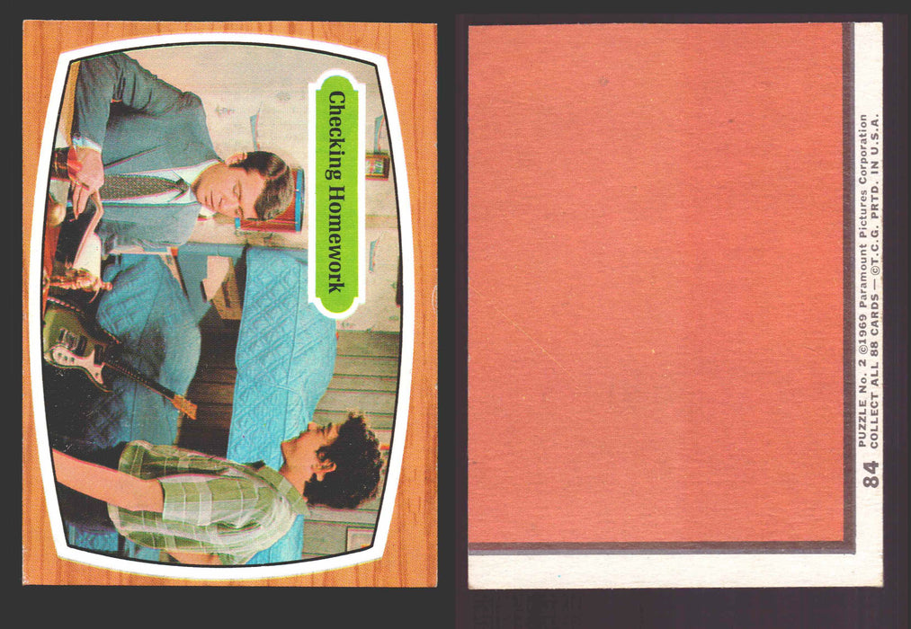 1971 The Brady Bunch Topps Vintage Trading Card You Pick Singles #1-#88 #	84 Checking Homework  - TvMovieCards.com