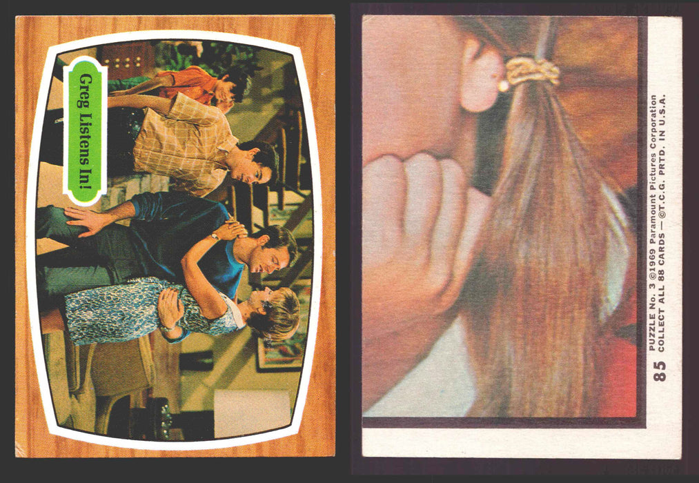 1971 The Brady Bunch Topps Vintage Trading Card You Pick Singles #1-#88 #	85 Greg Listens In  - TvMovieCards.com