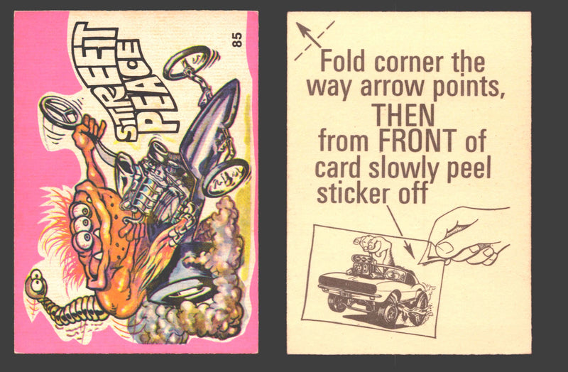 Fantastic Odd Rods Series 1 Vintage Sticker Cards Donruss #67-132 You Pick Singles