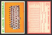 1964 Topps Baseball Trading Card You Pick Singles #1-#99 VG/EX #	87 St. Louis Cardinals Team  - TvMovieCards.com