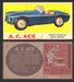 1961 Topps Sports Cars (Gray Back) Vintage Trading Cards #1-#66 You Pick Singles #8   A. C. Ace  - TvMovieCards.com