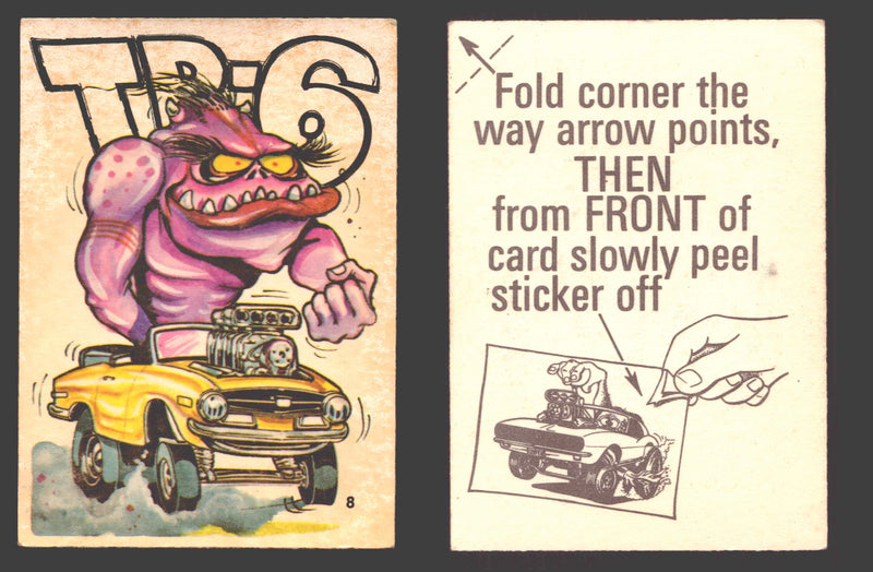 Fantastic Odd Rods Series 2 Vintage Sticker Cards Donruss #1-66 You Pick Singles