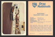 AHRA Drag Nationals 1971 Fleer Canada Trading Cards You Pick Singles #1-70 8 of 70   "Blue Max"                      Mustang Funny Car  - TvMovieCards.com