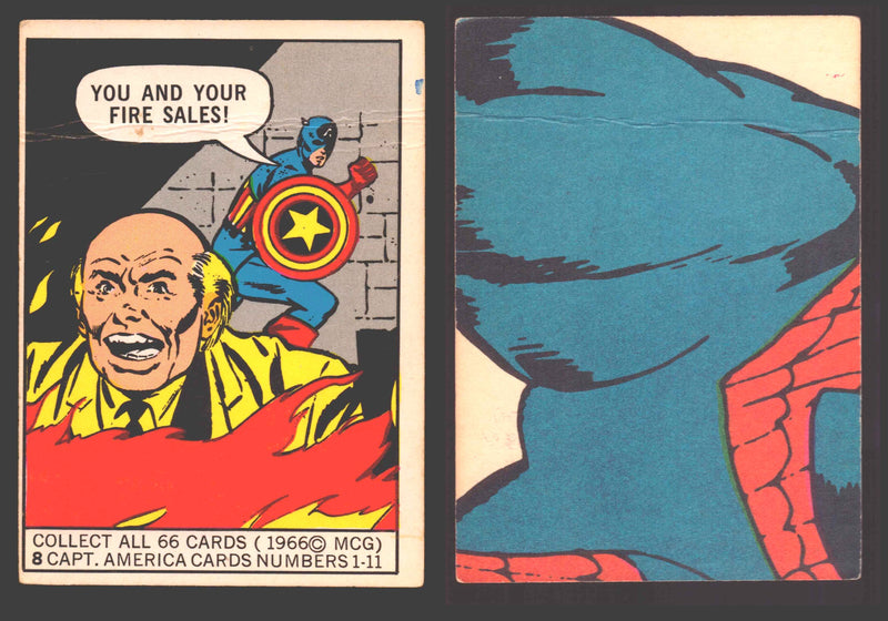 1966 Marvel Super Heroes Donruss Vintage Trading Cards You Pick Singles #1-66 #8 creased - TvMovieCards.com