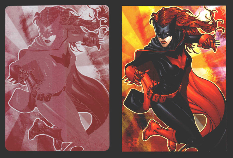 2012 DC Comics The New 52 Base Card Printing Plate 1/1 #8 Batwoman Magenta   - TvMovieCards.com