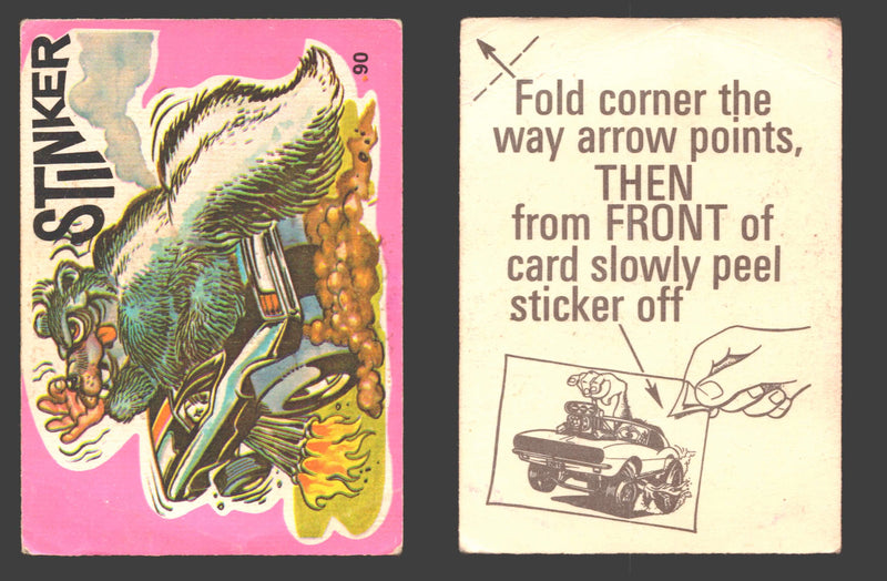 Fantastic Odd Rods Series 1 Vintage Sticker Cards Donruss #67-132 You Pick Singles