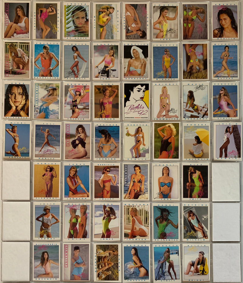 Portfolio 1992 Swimsuit Base Card Set 50 Cards Girl Models Portfolio Internation - TvMovieCards.com