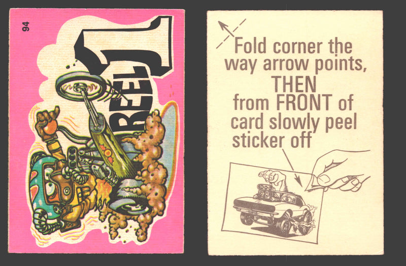 Fantastic Odd Rods Series 1 Vintage Sticker Cards Donruss #67-132 You Pick Singles