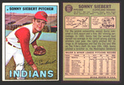 1967 Topps Baseball Trading Card You Pick Singles #1-#99 VG/EX #	95 Sonny Siebert - Cleveland Indians  - TvMovieCards.com