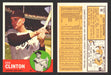1963 Topps Baseball Trading Card You Pick Singles #1-#99 VG/EX #	96 Lou Clinton - Boston Red Sox  - TvMovieCards.com