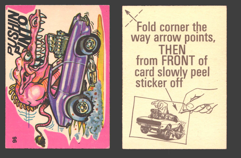 Fantastic Odd Rods Series 1 Vintage Sticker Cards Donruss #67-132 You Pick Singles