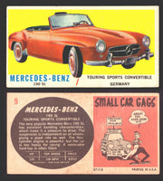 1961 Topps Sports Cars (White Back) Vintage Trading Cards #1-#66 You Pick Single #9 Mercedes-Benz 190 SL - TvMovieCards.com
