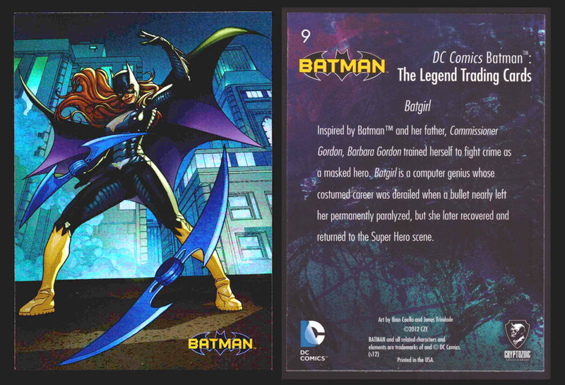 DC Comics Batman The Legend Parallel HoloFoil Base Trading Card Singles #1-63 9 Batgirl - TvMovieCards.com