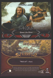2022 Cryptozoic CZX Middle Earth Silver Parallel Base Card Singles 1-50 #/25 09 Down the River - TvMovieCards.com