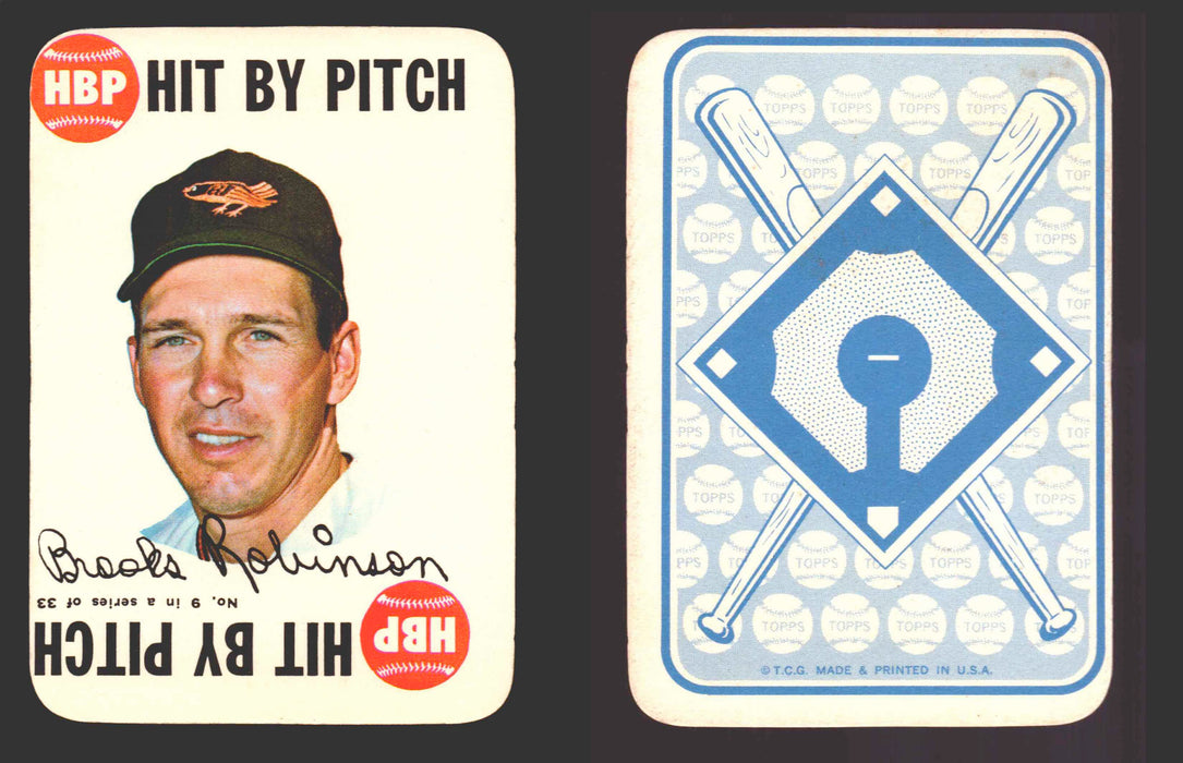 1968 Topps Baseball Game Card You Pick Single Cards #2-33 Mickey Mantle #	9 Brooks Robinson - Baltimore Orioles  - TvMovieCards.com