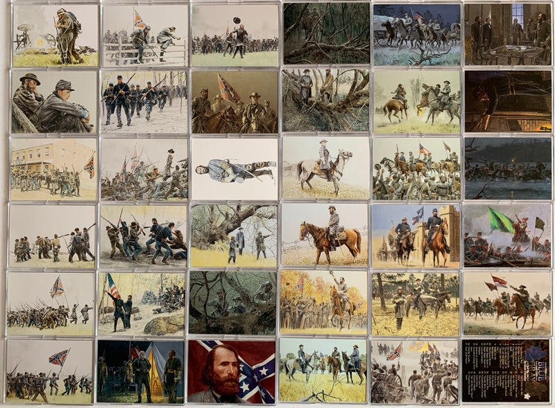 Civil War Blue and Gray 72 Card Set by Mort Kunstler Comic Images 1996   - TvMovieCards.com