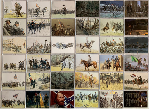 Civil War Blue and Gray 72 Card Set by Mort Kunstler Comic Images 1996   - TvMovieCards.com