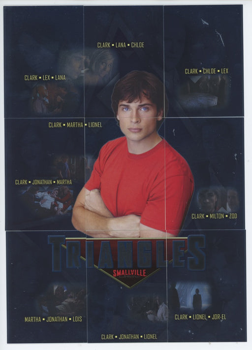 Smallville Season 5 Five Triangles Puzzle Chase Card Set TR.1-TR.9 Inkworks   - TvMovieCards.com