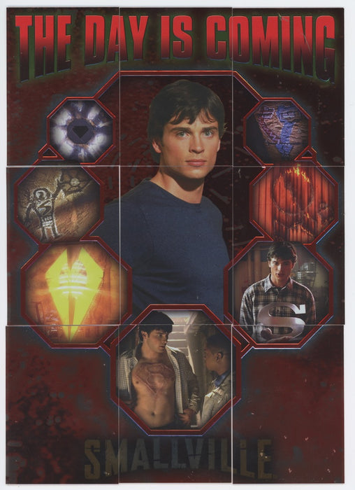 Smallville Season Two Day Is Coming Foil Puzzle Chase Card Set DC1-DC9 Inkworks   - TvMovieCards.com
