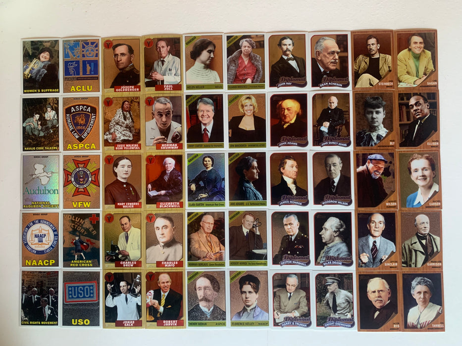 American Heritage Heroes Chromium Parallel Card Set 100 Cards Topps 2009 - TvMovieCards.com