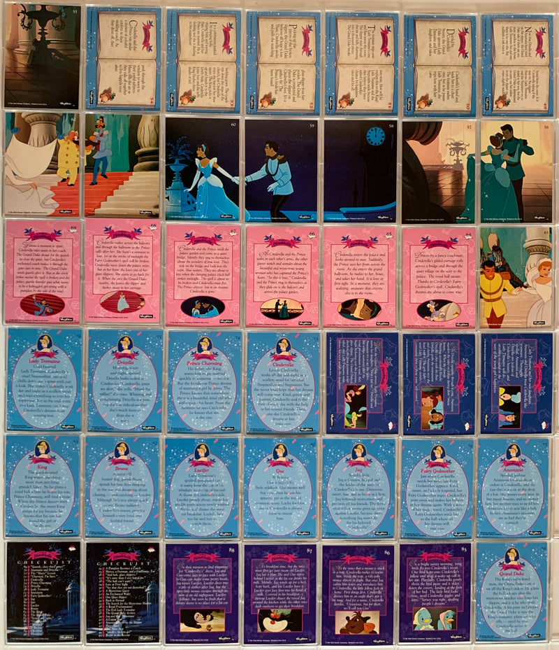Cinderella Disney Movie Base Card Set 90 Cards + 21 Extra Skybox 1995   - TvMovieCards.com