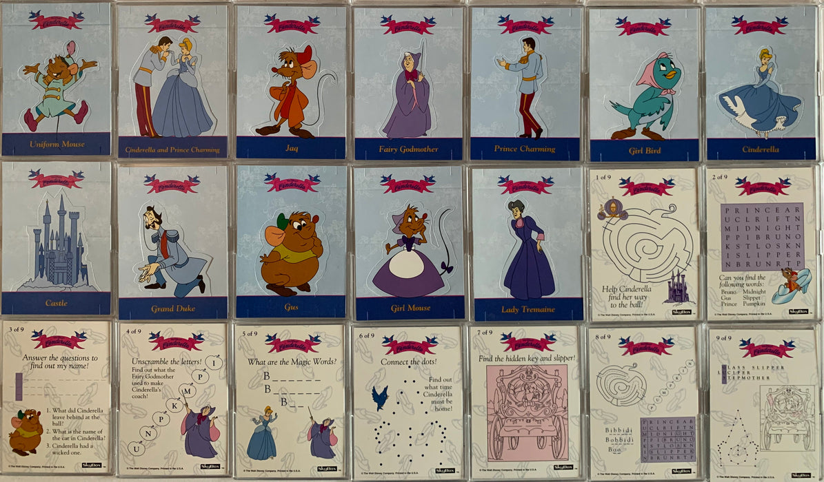 Cinderella Disney Movie Base Card Set 90 Cards + 21 Extra Skybox 1995   - TvMovieCards.com