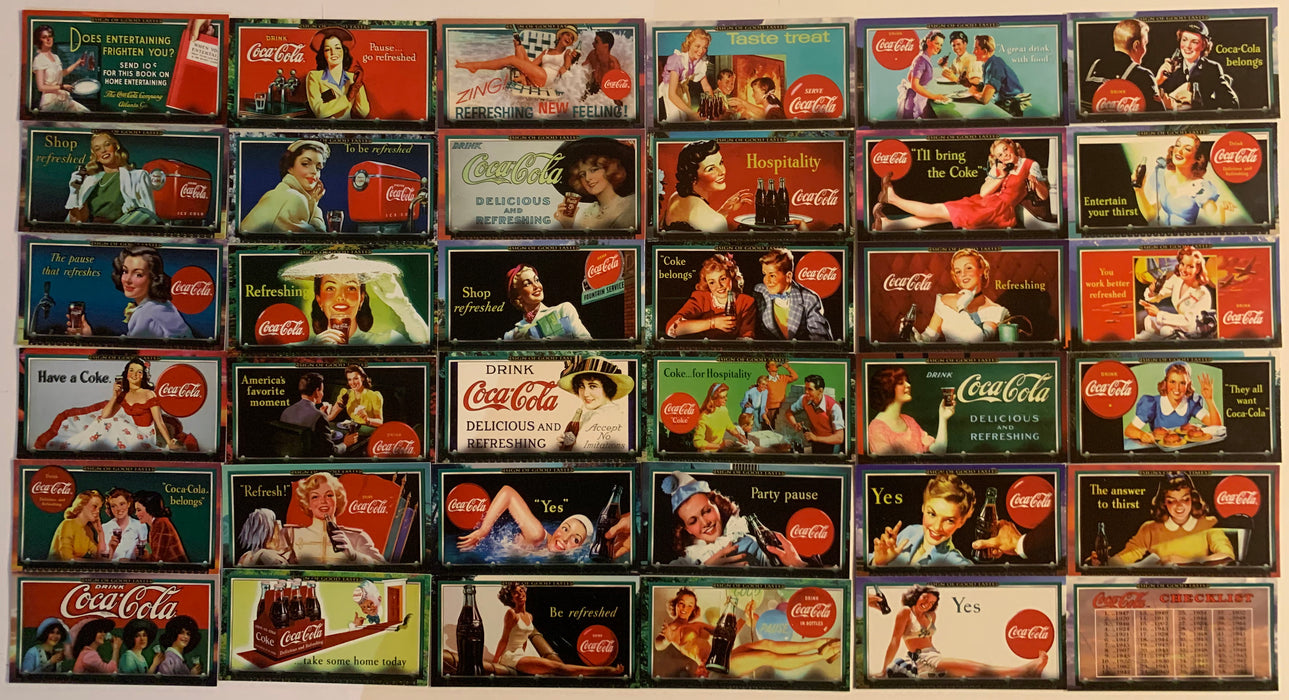 Coca Cola Coke Sign of Good Taste Widevision Base Card Set 72 Cards 1996   - TvMovieCards.com