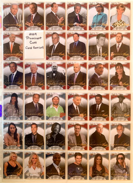 2009 UD Prominent Cuts Complete Base Card Set 1-60 NM Kardashian Jordan Obama - TvMovieCards.com