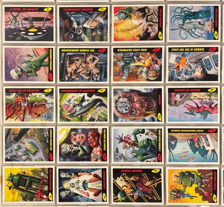 2017 Mars Attacks The Revenge! Base Trading Card Set of 55 Topps #1-55