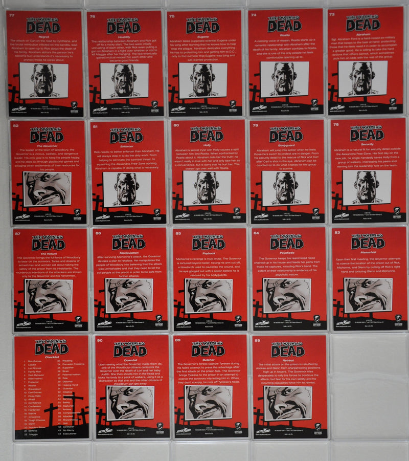 Walking Dead Comic Series 1 Base Card Set 90 Cards Cryptozoic Ent. - TvMovieCards.com