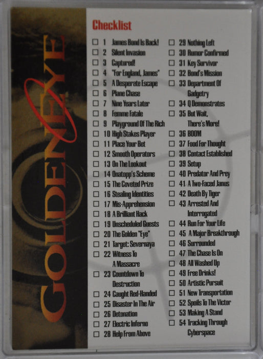 1995 James Bond GOLDENEYE Grafitti Trading Base Card Set 90 Cards   - TvMovieCards.com