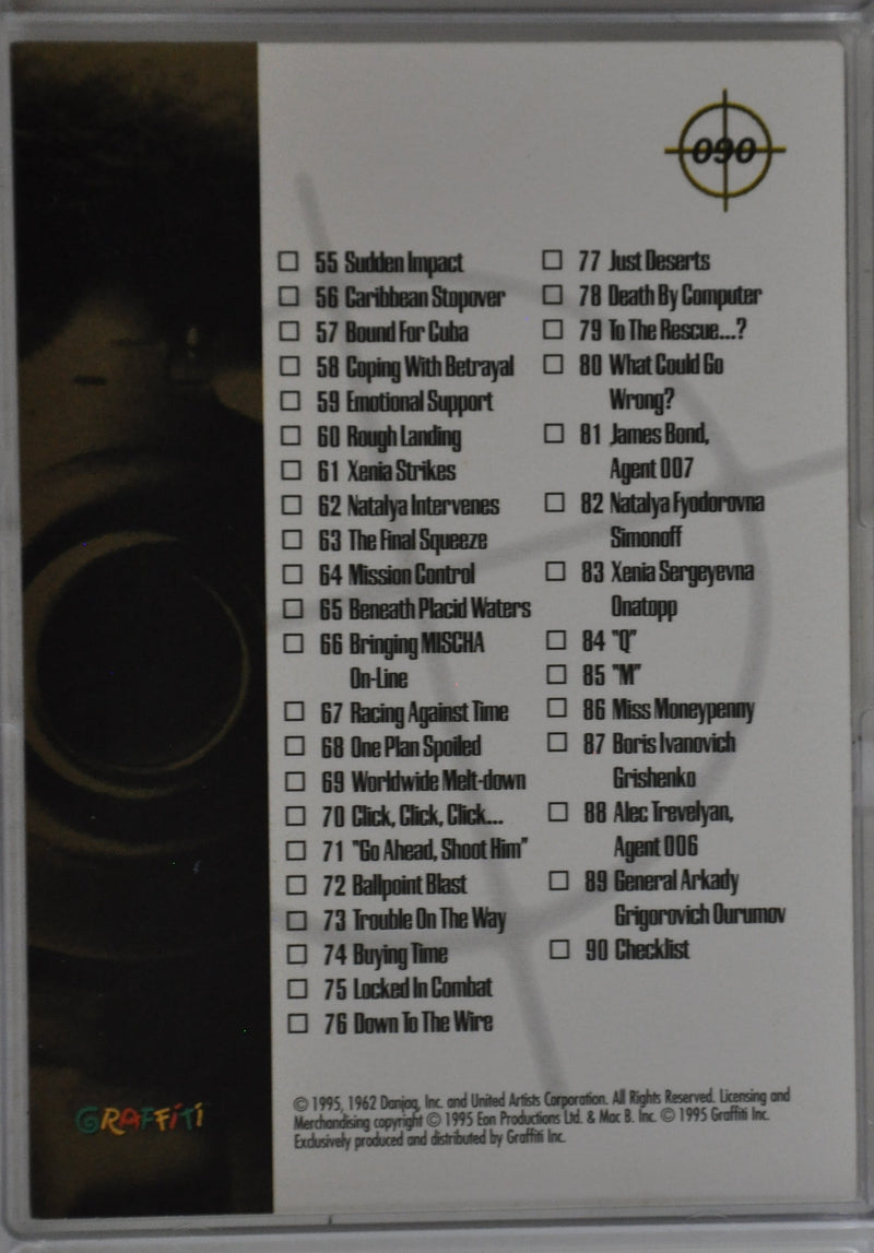 1995 James Bond GOLDENEYE Grafitti Trading Base Card Set 90 Cards   - TvMovieCards.com