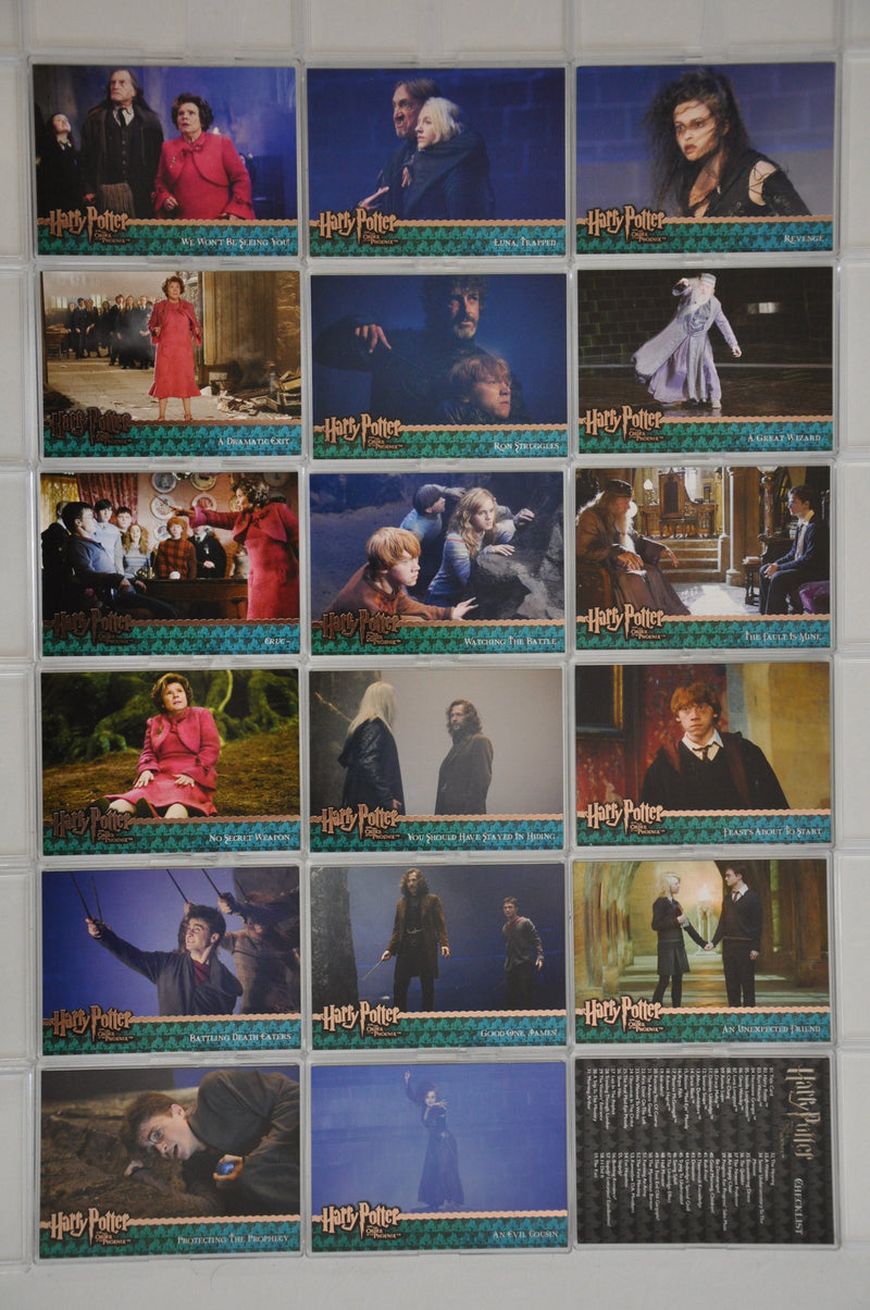 Harry Potter Order of the Phoenix Foil Base Trading Card Set 90 Cards   - TvMovieCards.com