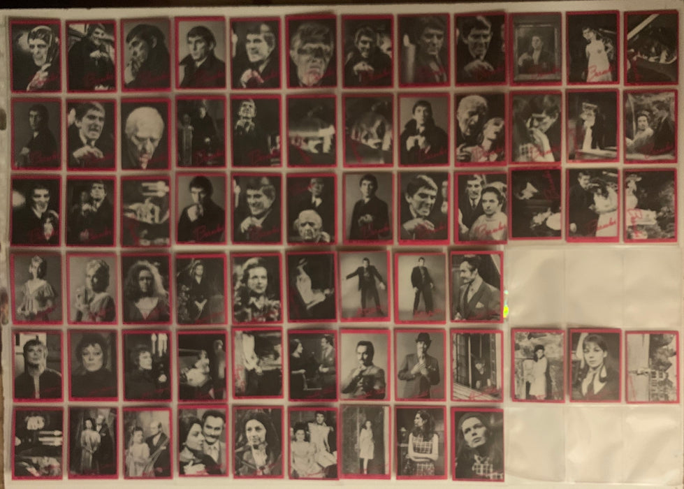 Dark Shadows Pink Red Vintage Card set  Series 1  66 Cards 1968 Philadelphia Gum