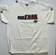 HARLEY DAVIDSON White T-Shirt Men's Motorcycle Ride Free Guarantee  M L XL 2XL   - TvMovieCards.com