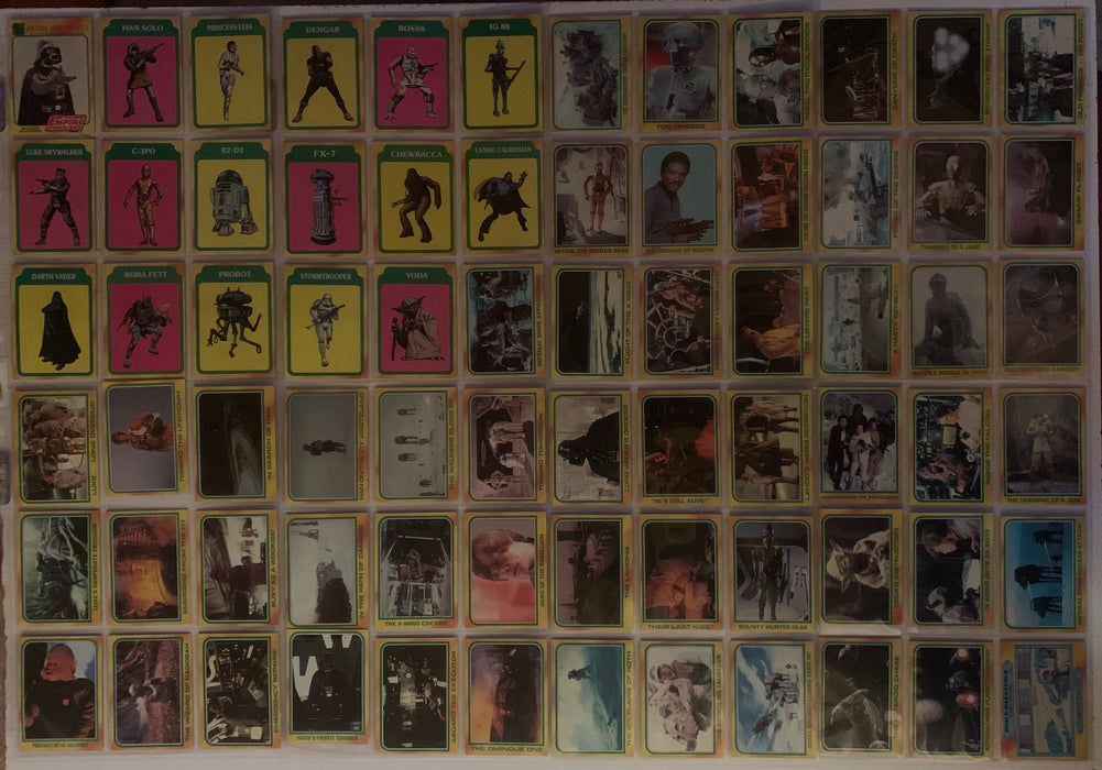 Star Wars Empire Strikes Back Series 3 Vintage Base Card Set 88 Cards #265-#352
