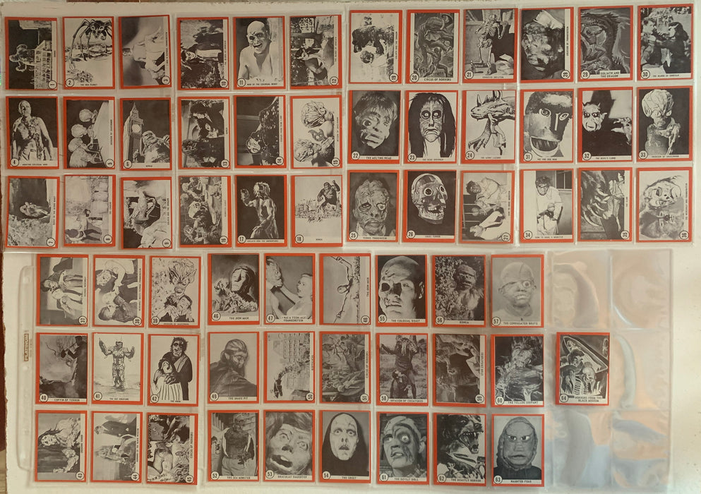 Vintage 1963 Rosan Famous Monsters of Filmland Trading Cards