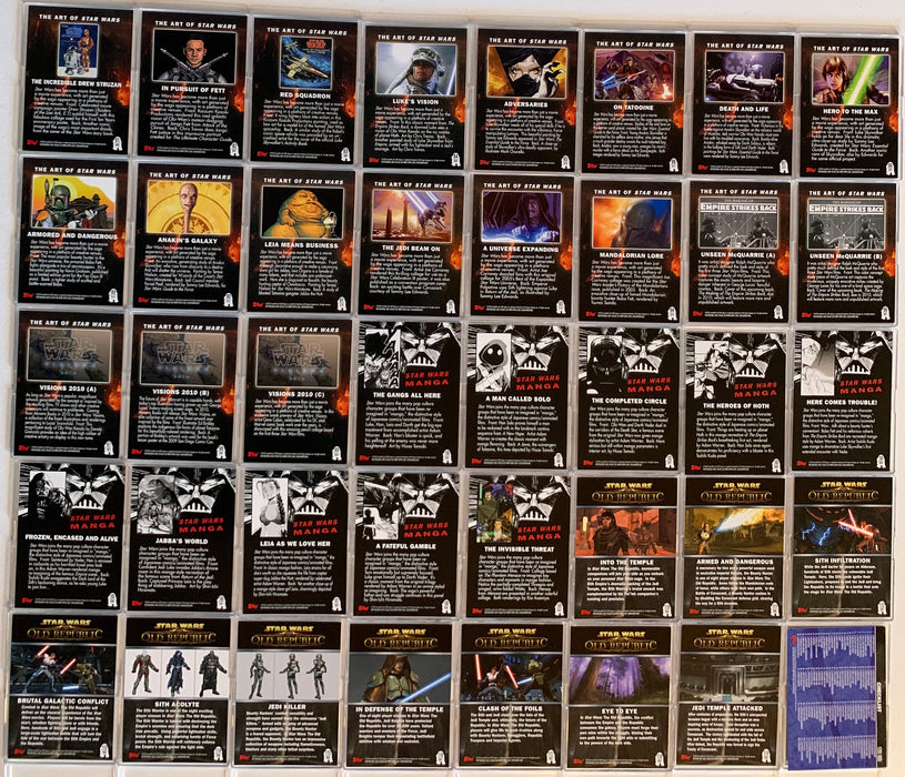 2010 Star Wars Galaxy Series Five Base Trading Card Set 120 Cards Topps   - TvMovieCards.com