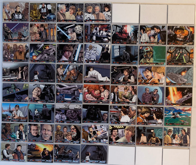 2013 Star Wars IA New Hope Illustrated Base Trading Card Set of 100 Cards Topps - TvMovieCards.com