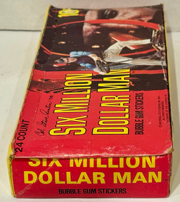 1975 Donruss Six Million Dollar Man Vintage Wax Trading Card Box Full 24 Packs - TvMovieCards.com