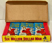 1975 Donruss Six Million Dollar Man Vintage Wax Trading Card Box Full 24 Packs - TvMovieCards.com