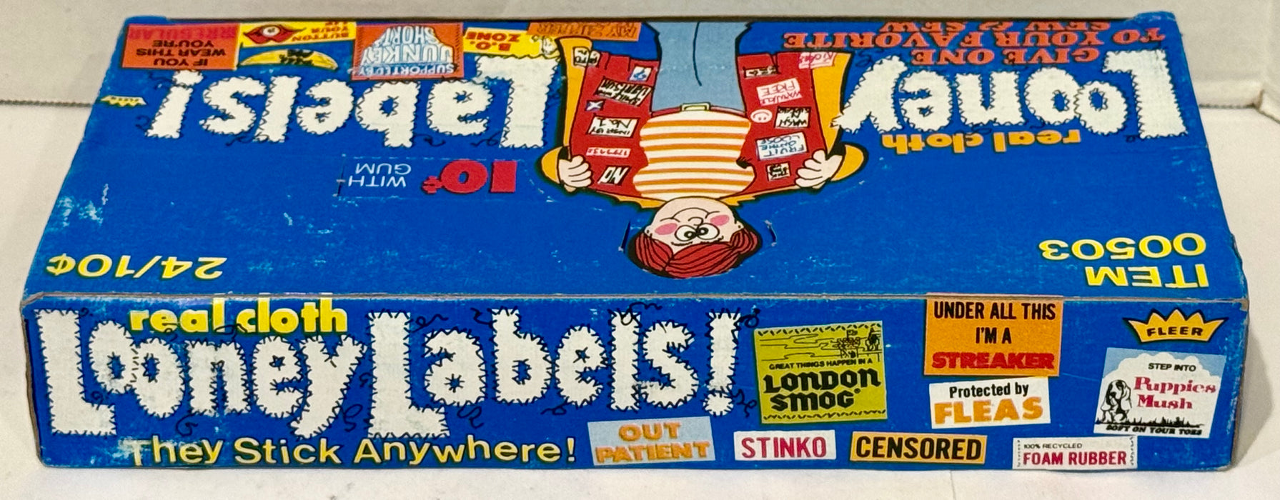 1969 Fleer Real Cloth Looney Labels! Vintage Wax Box Full 24 Packs - TvMovieCards.com