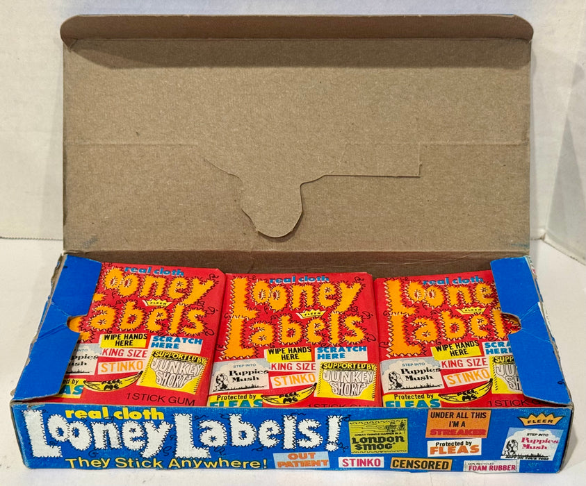 1969 Fleer Real Cloth Looney Labels! Vintage Wax Box Full 24 Packs - TvMovieCards.com
