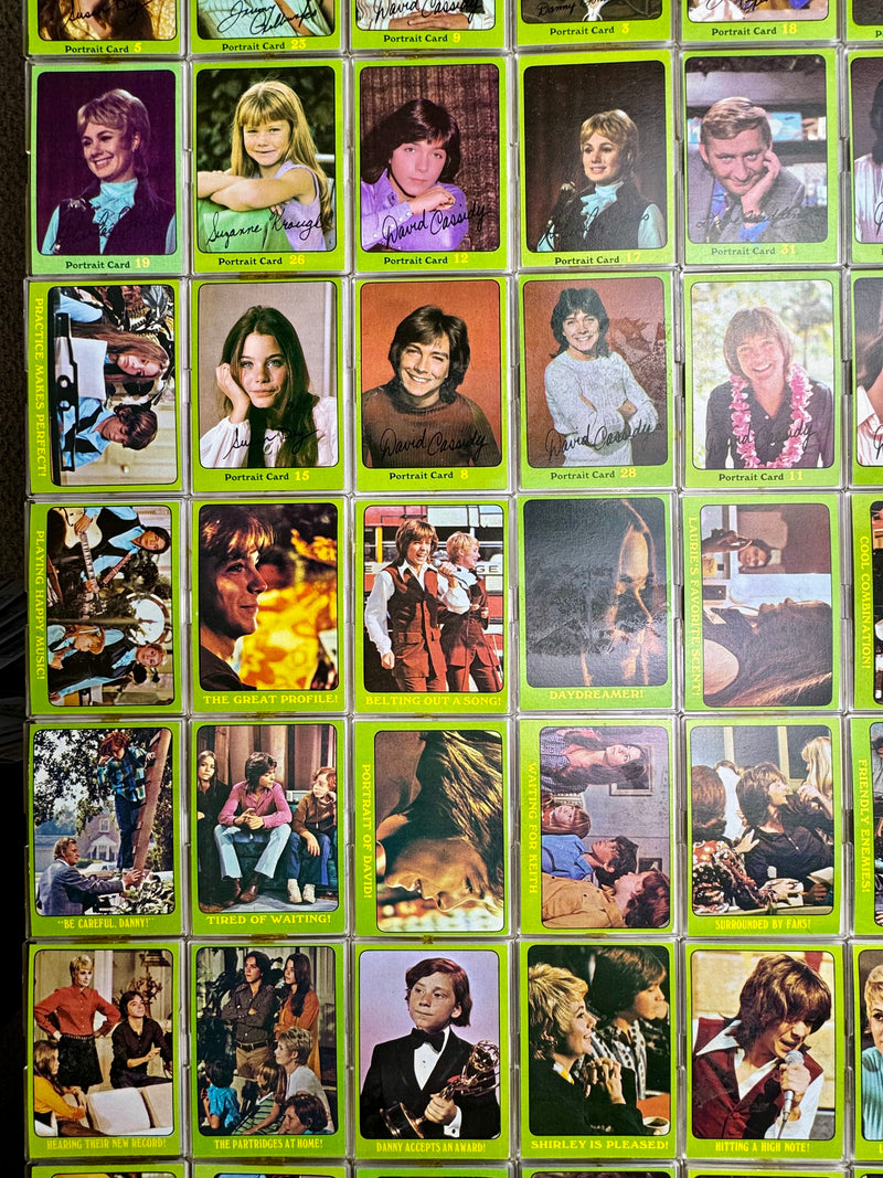 1971 Topps The Partridge Family Green Series 3 Complete (88) Trading Card Set   - TvMovieCards.com