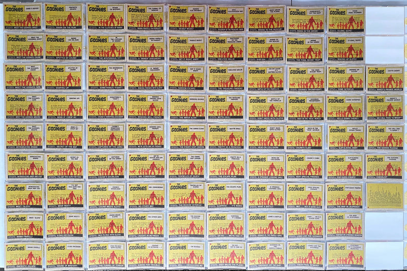 Goonies Movie Complete Vintage Trading Card Set of 86 Cards 1985 Topps   - TvMovieCards.com