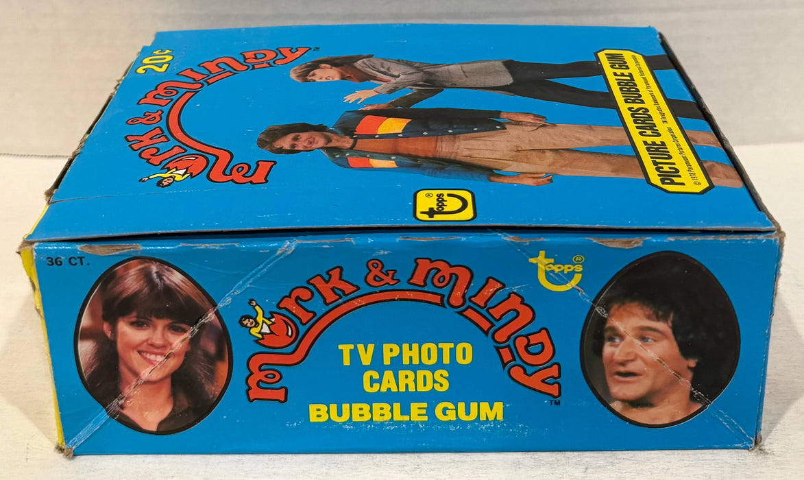 Mork & Mindy TV Show Vintage Bubble Gum Wax Card Box 36 Packs Topps 1978 FULL