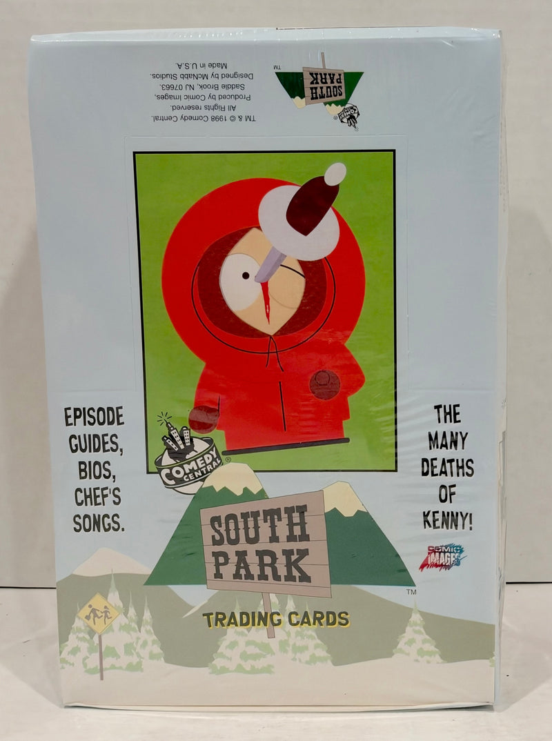 1998 South Park Jumbo Wax Trading Card Box Comic Images 30 Packs Factory Sealed
